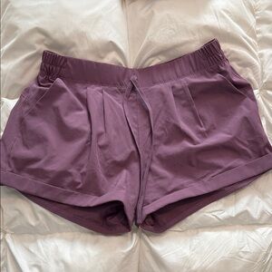 Women's Drawstring Active Shorts - Mauve 2.5”